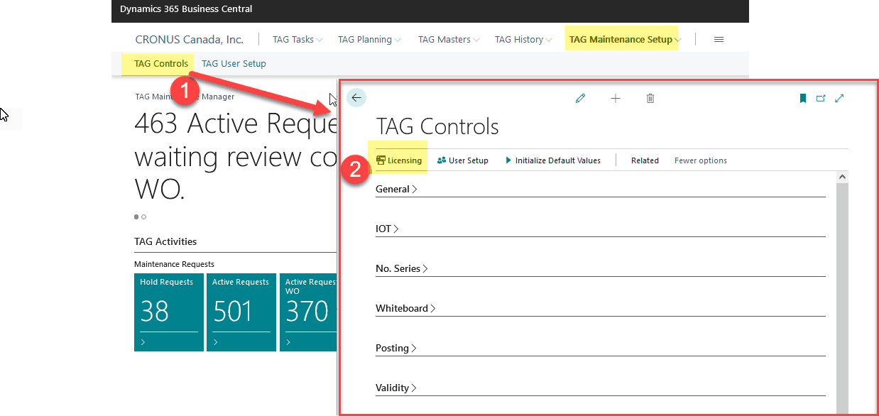 TAG TAG configuration and inital setup Docs
